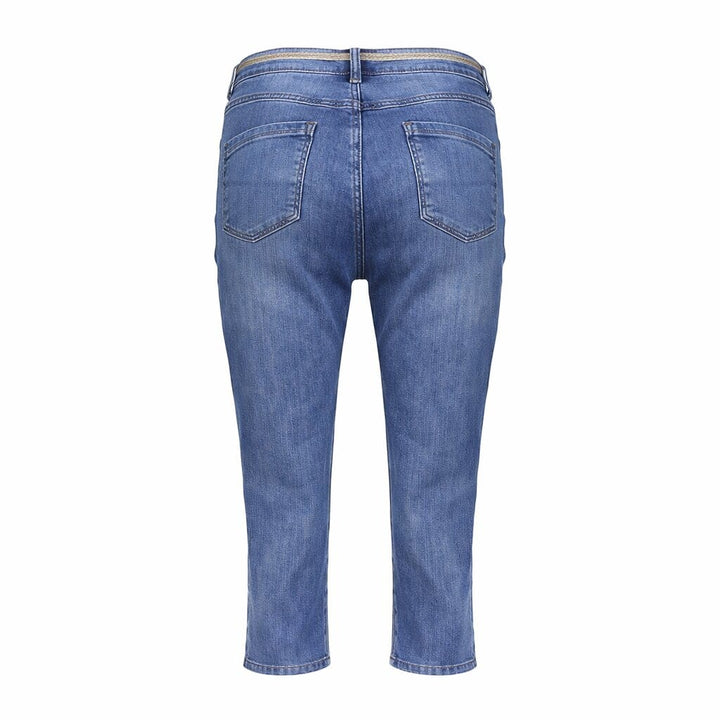 Geisha capri denim dames Emma – blue denim