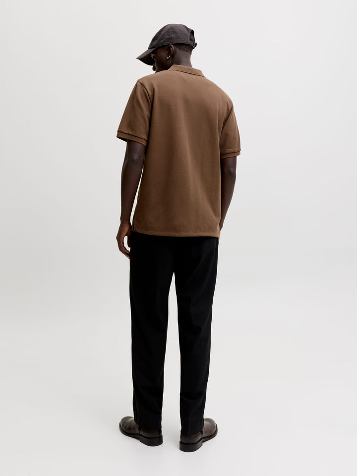 Jack &amp; Jones 12268130 Austin polo k/m bruin – heren
