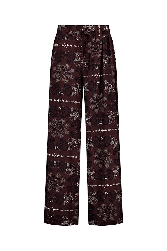 Studio Anneloes Grace paisley trousers bruin dessin – dames