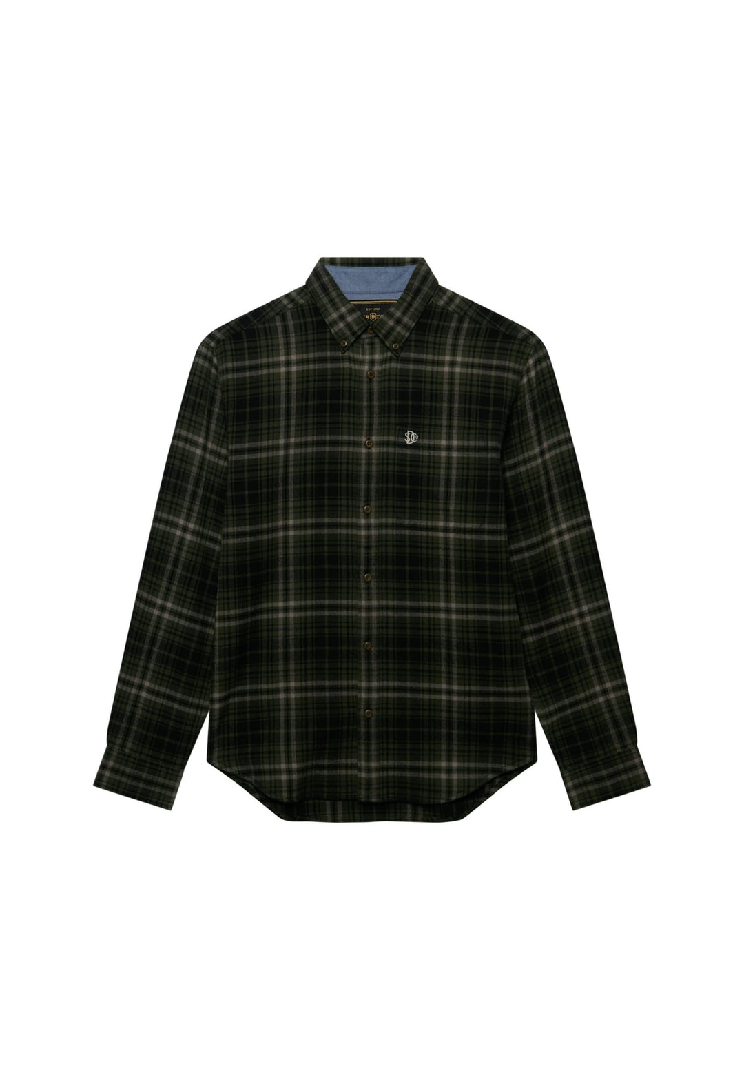 Superdry heren overhemd l/m groen dessin – M4011197A