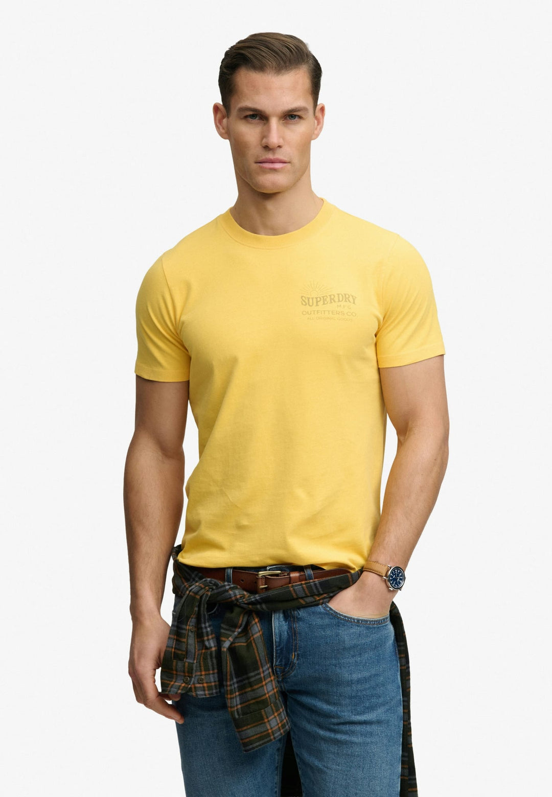 Superdry Outdoors Mountain T-shirt licht geel – heren