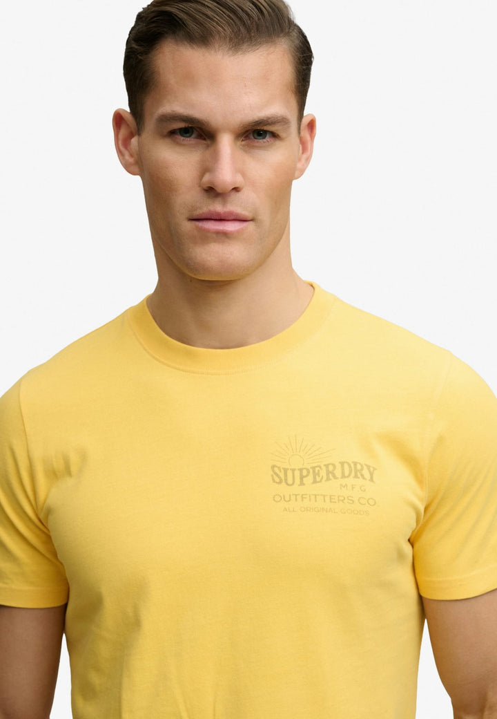 Superdry Outdoors Mountain T-shirt licht geel – heren