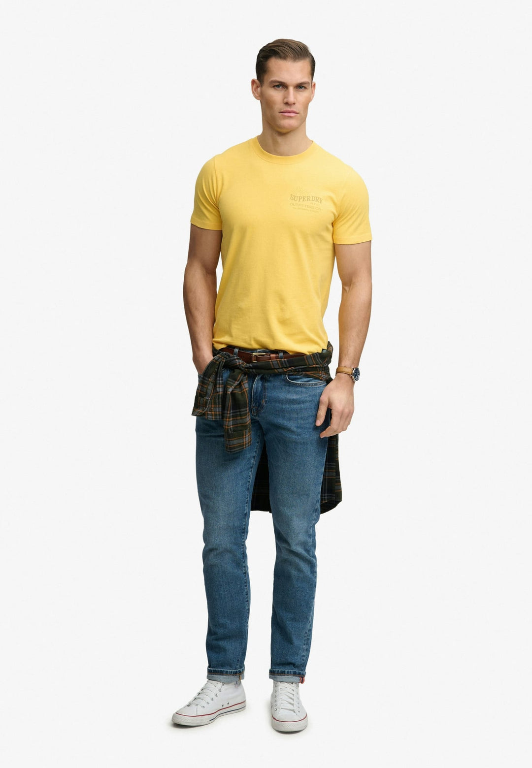 Superdry Outdoors Mountain T-shirt licht geel – heren