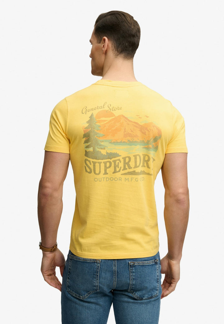 Superdry Outdoors Mountain T-shirt licht geel – heren