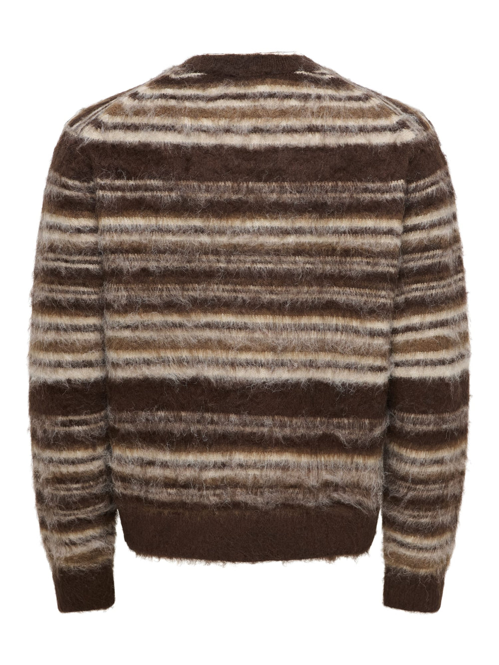 ONLY & SONS 22039405 Aiden trui heren bruin dessin