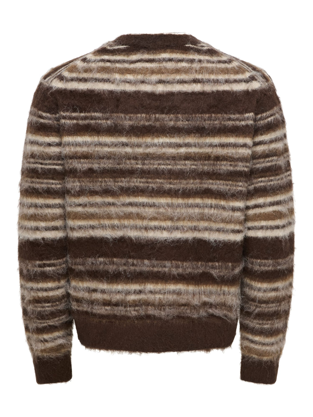 ONLY & SONS 22039405 Aiden trui heren bruin dessin