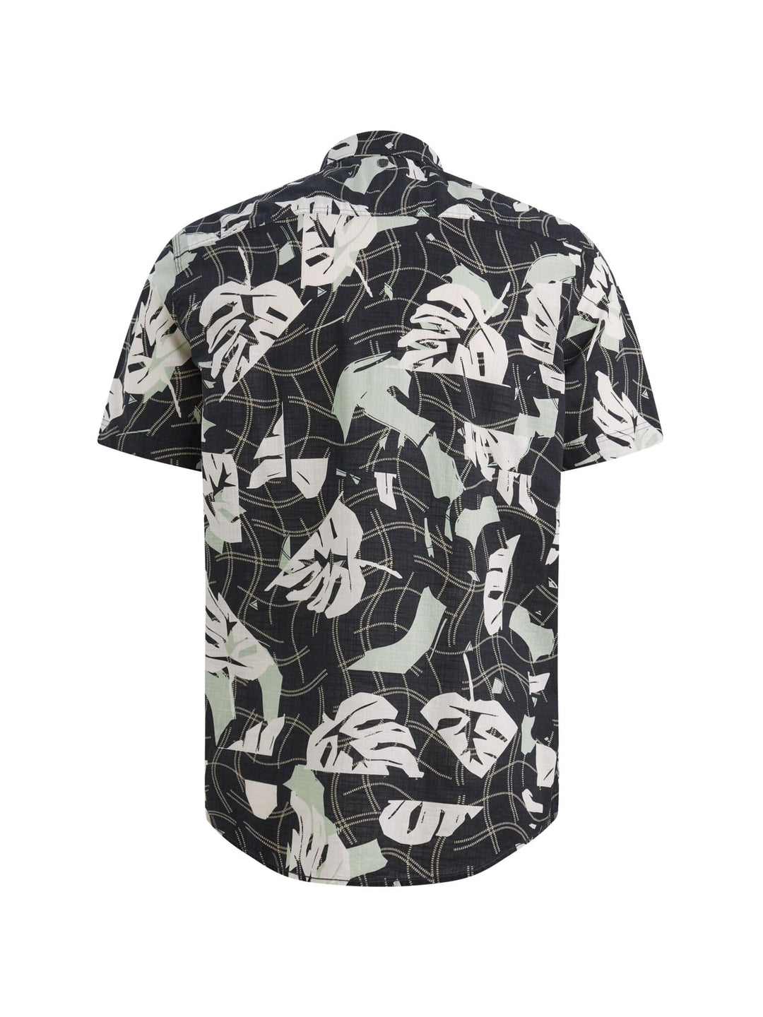 PME-Legend overhemd k/m zwart dessin – heren