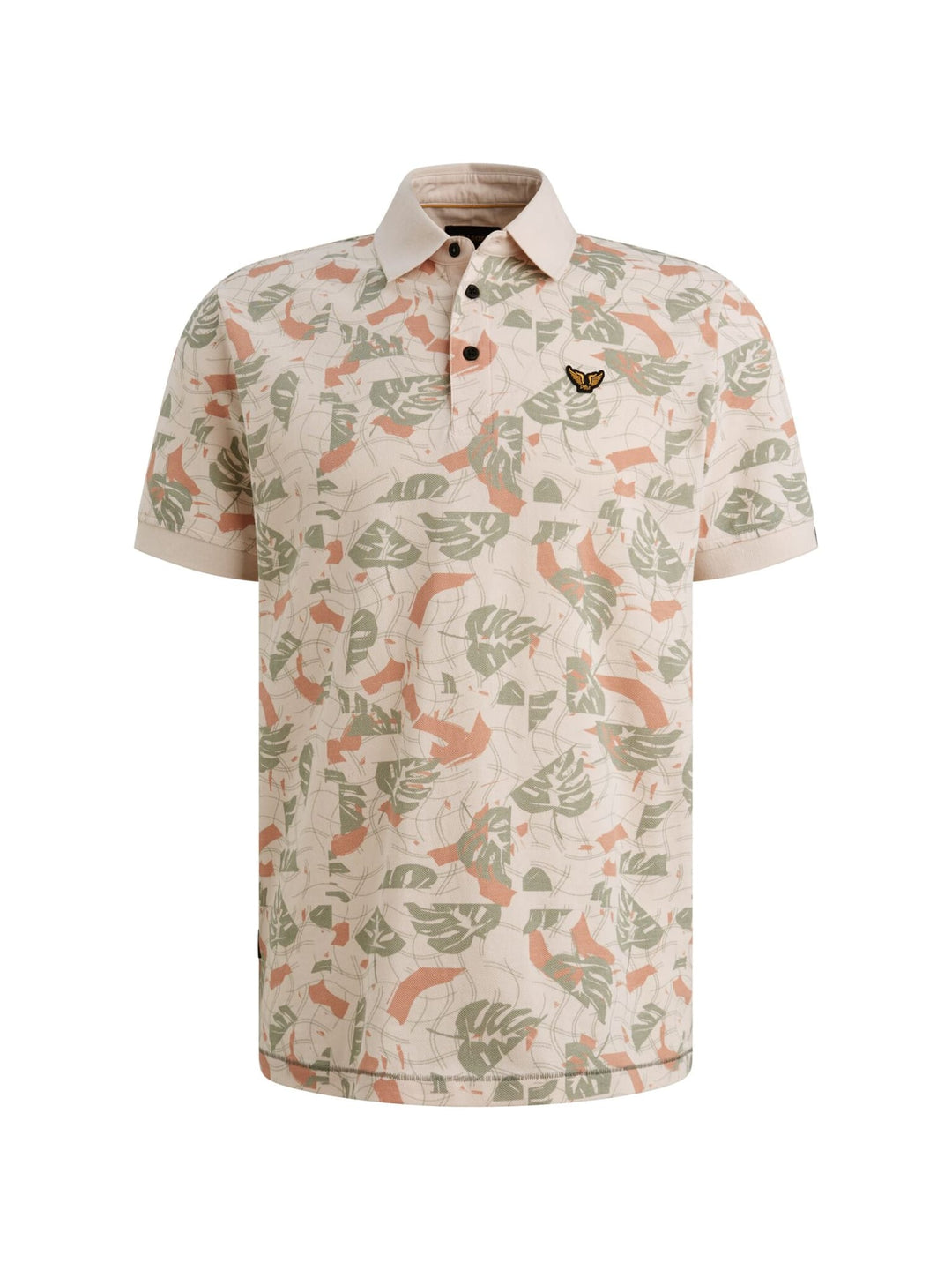 PME-Legend PPSS2604879 polo k/m heren ecru dessin