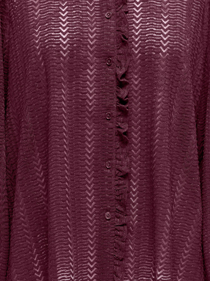 Only 15337660 isabelle blouse met lange mouwen bordeaux