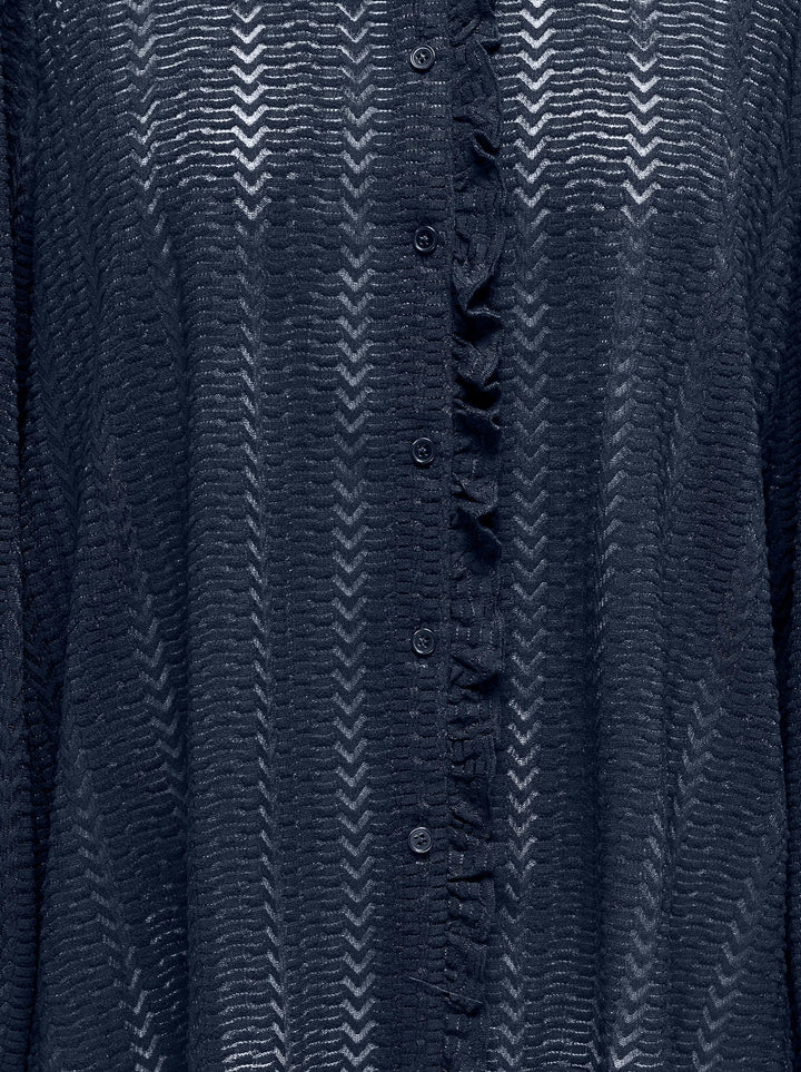 Only 15337660 Isabelle blouse met lange mouwen navy