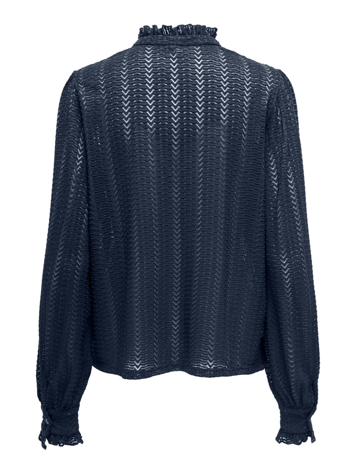 Only 15337660 Isabelle blouse met lange mouwen navy