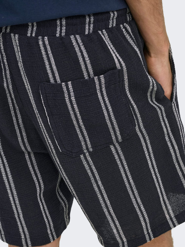ONLY & SONS Trev short heren blauw dessin