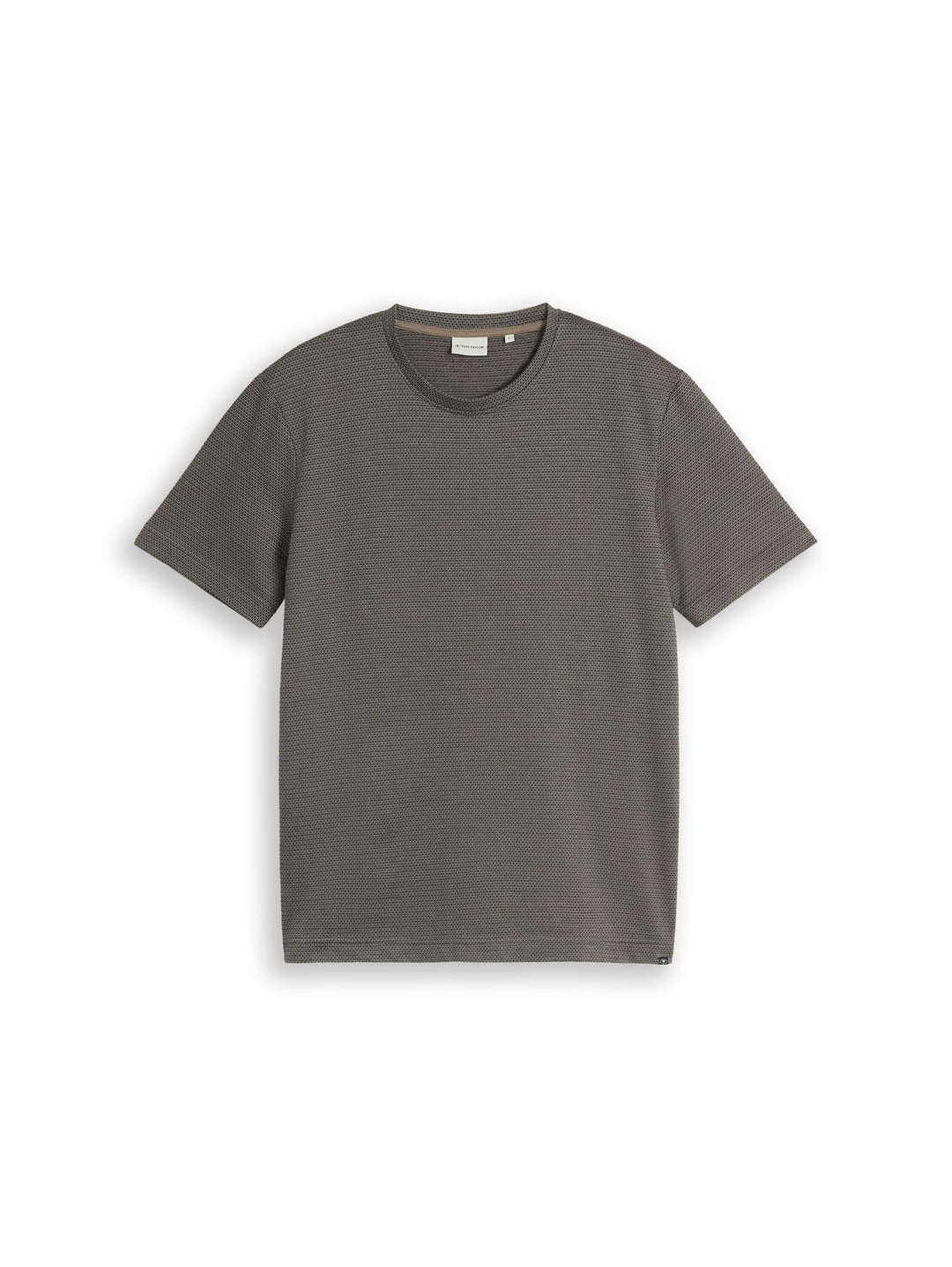 Tom Tailor T-shirt met patroon - heren - Bruin Dessin