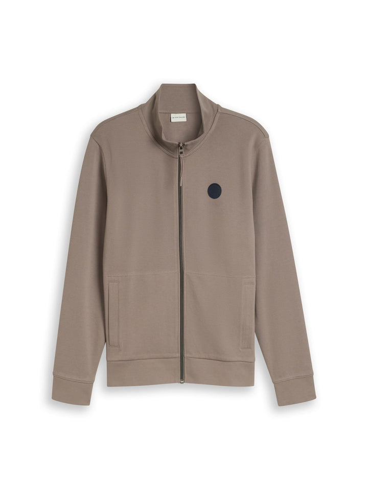 Tom Tailor sweatvest taupe – heren