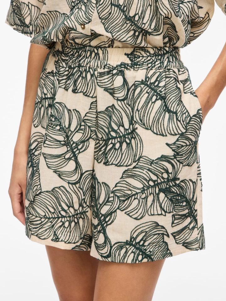 Vila VIFLURA HW SHORTS/1 short dames zand dessin