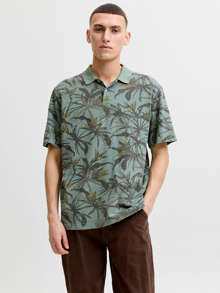 Jack & Jones Bluhawaii polo groen dessin – heren