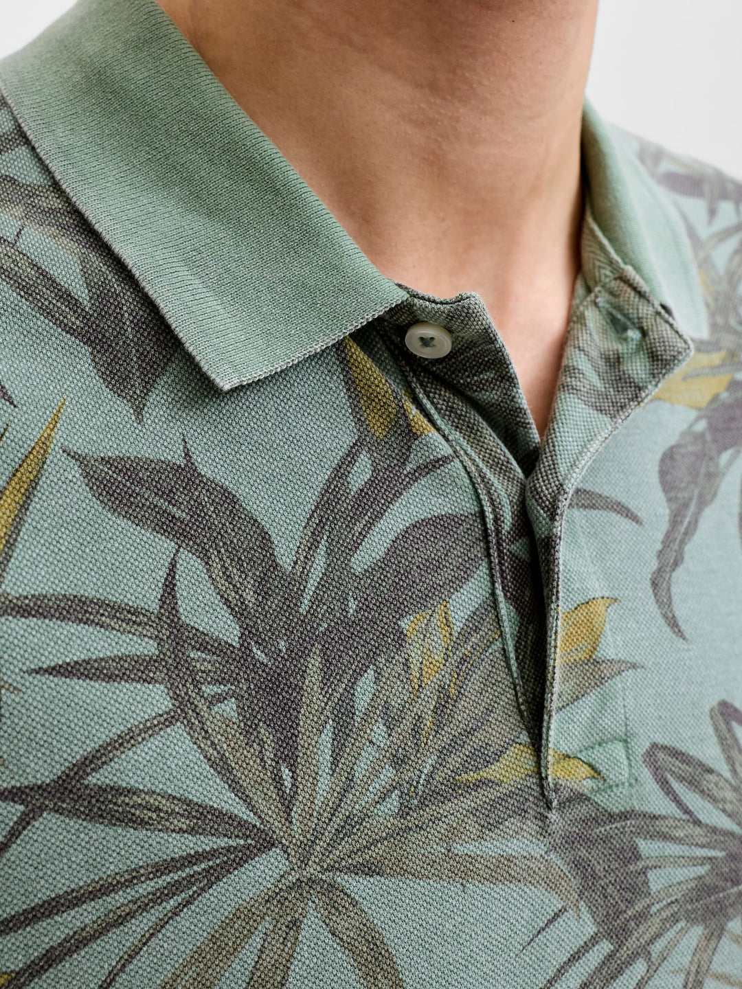 Jack & Jones Bluhawaii polo groen dessin – heren