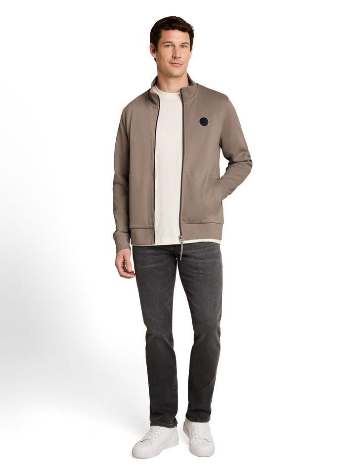 Tom Tailor sweatvest taupe – heren