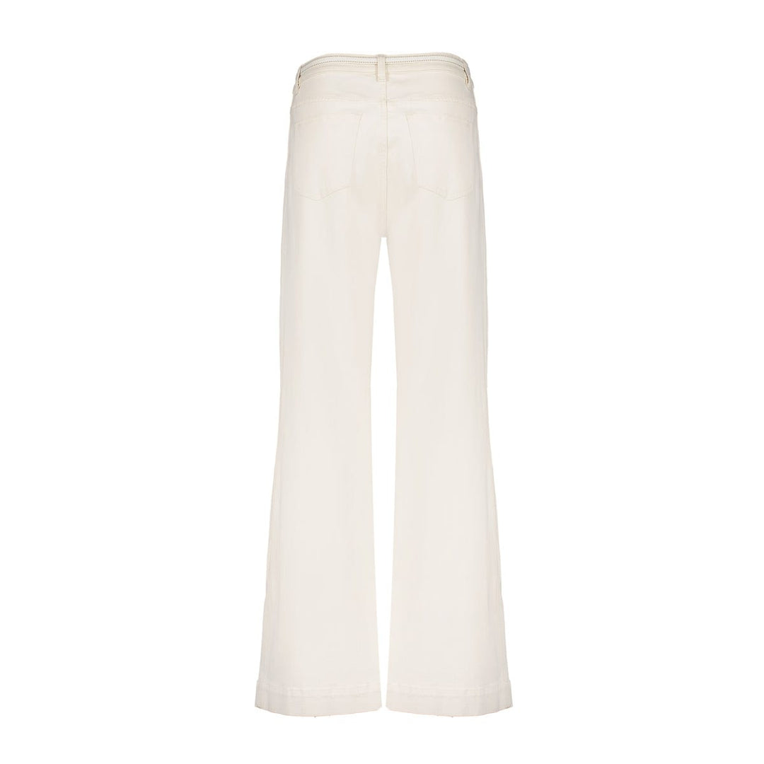 Geisha 61013-10 ecru lange broek dames – trendy en comfortabel