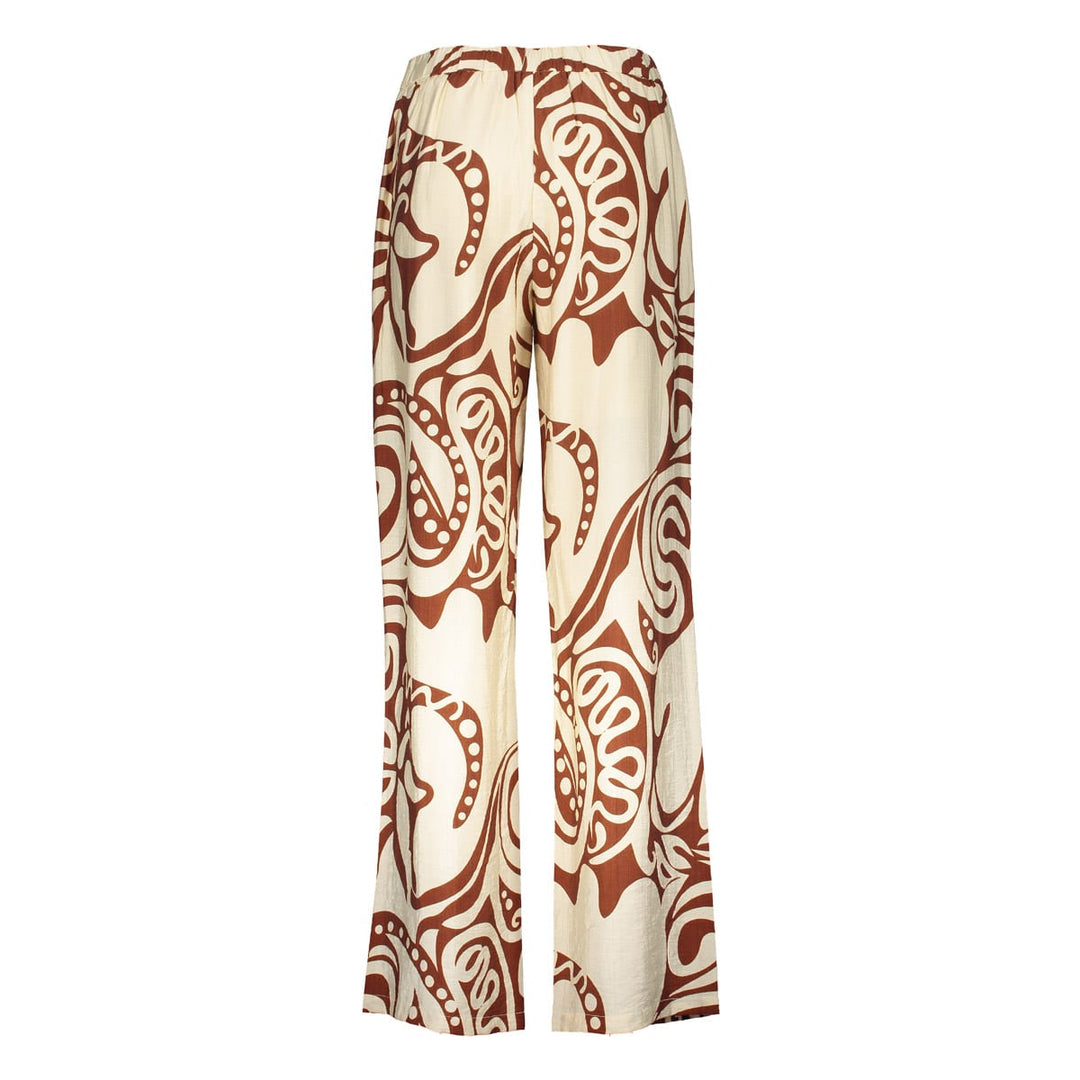 Geisha lange broek ecru dessin – dames