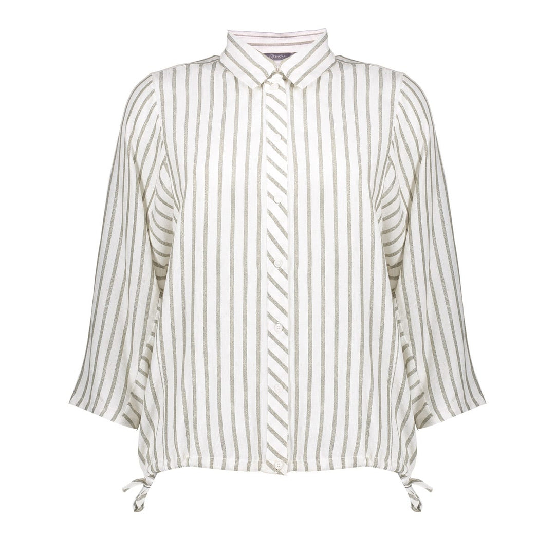 Geisha blouse l/m ecru dessin – dames