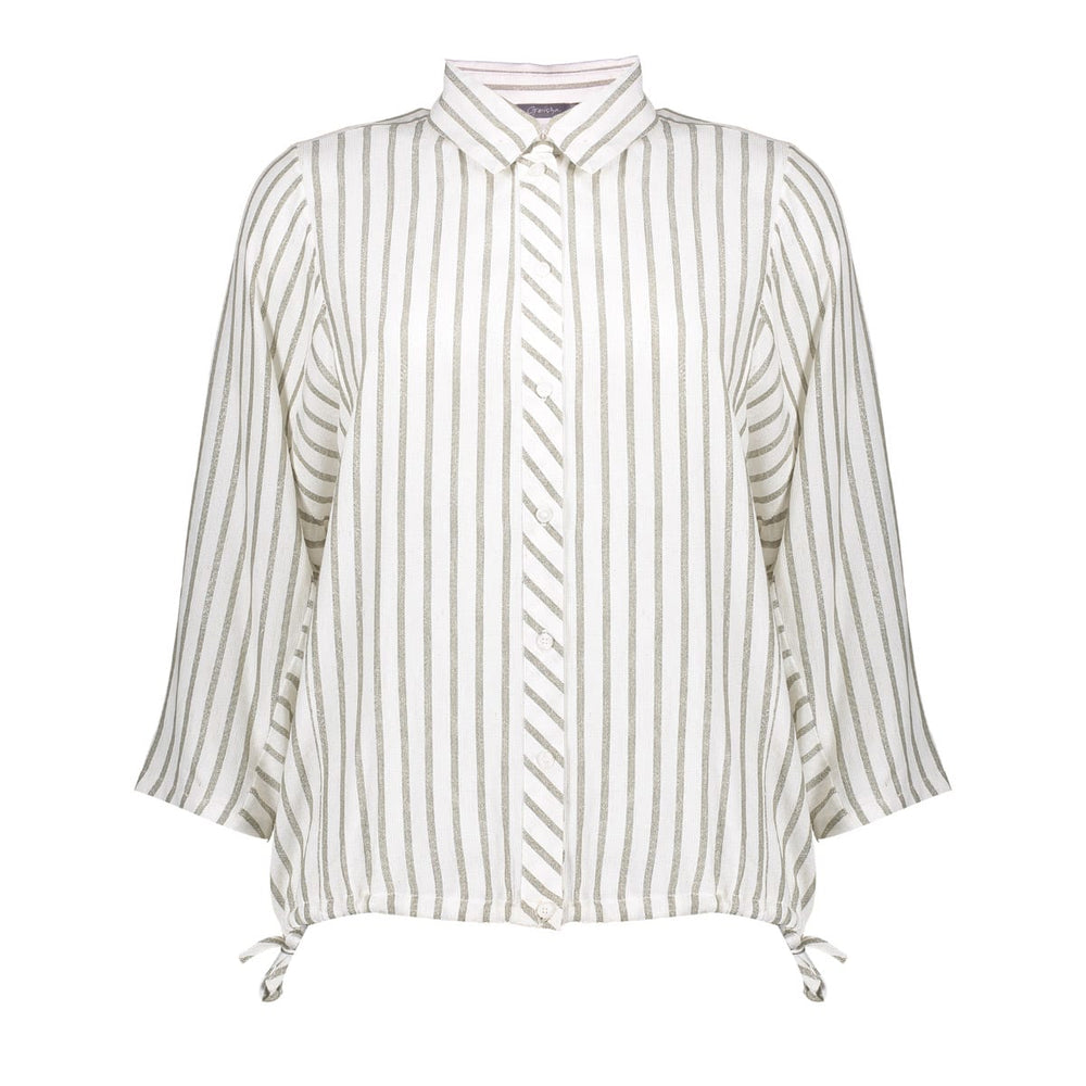 Geisha blouse l/m ecru dessin – dames