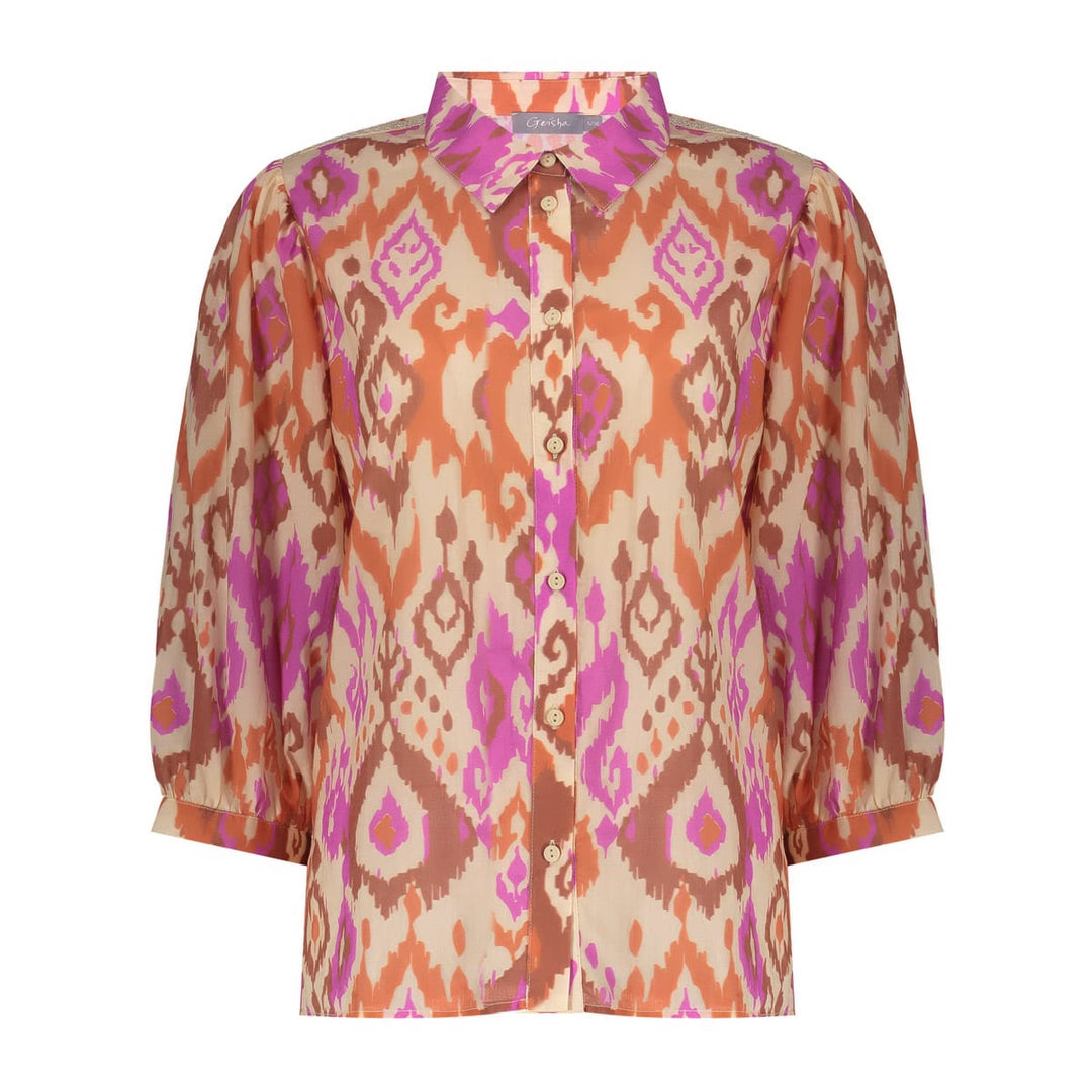 Geisha blouse 63207-20 ecru dessin – dames
