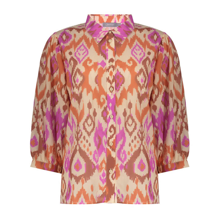 Geisha blouse 63207-20 ecru dessin – dames