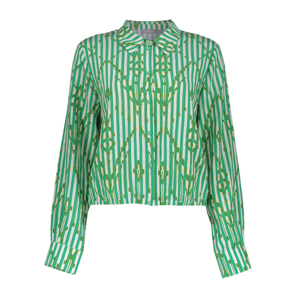 Geisha blouse ecru dessin – dames