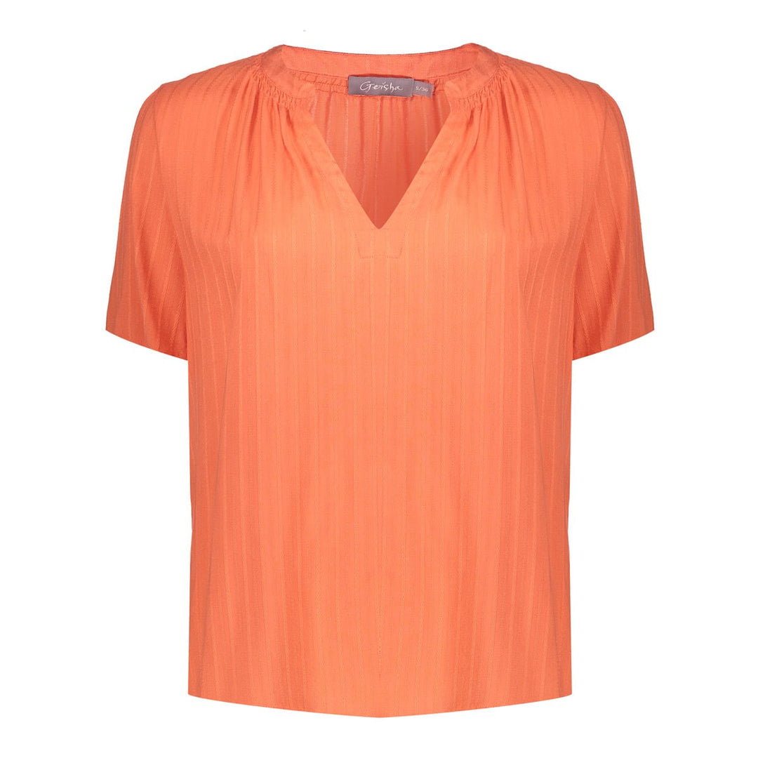 Geisha dames top 63419-14 oranje dessin – dames