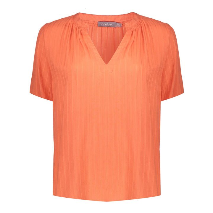 Geisha dames top 63419-14 oranje dessin – dames