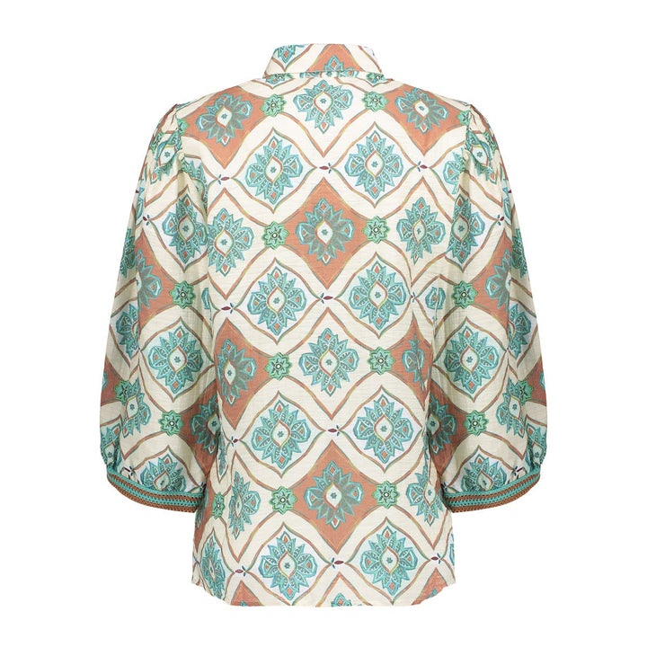 Geisha blouse 63453-20 ecru dessin – dames
