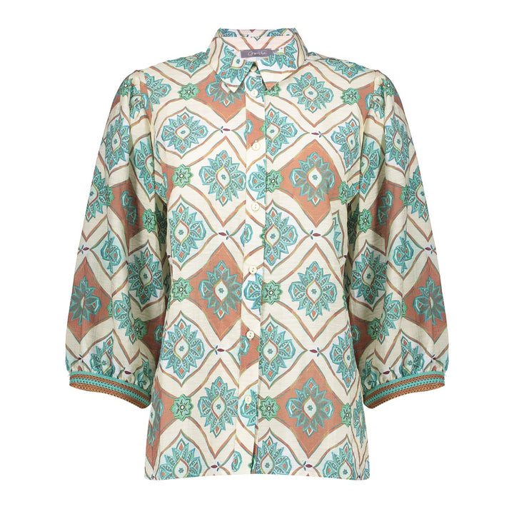 Geisha blouse 63453-20 ecru dessin – dames