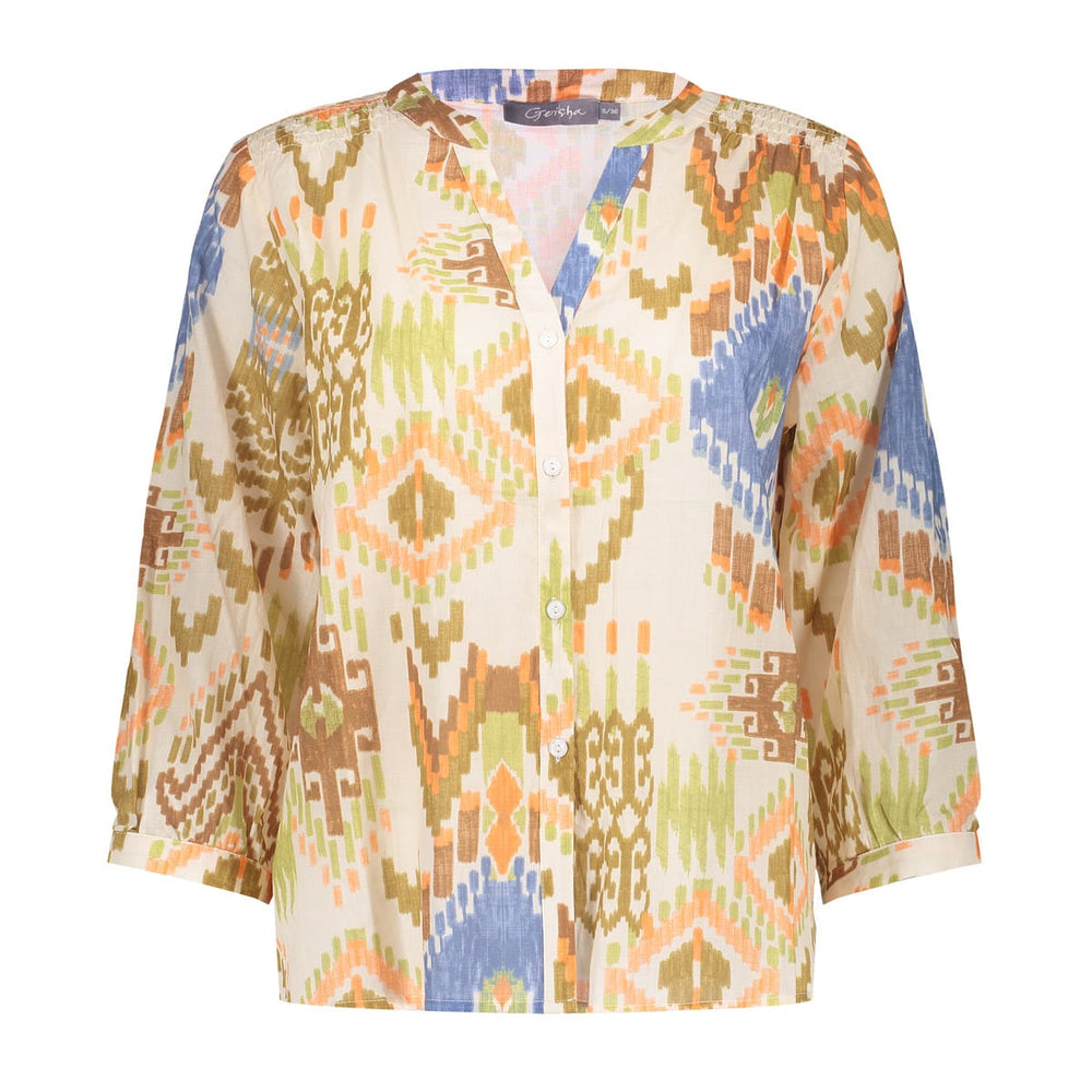 Geisha blouse 63469-20 ecru dessin – dames