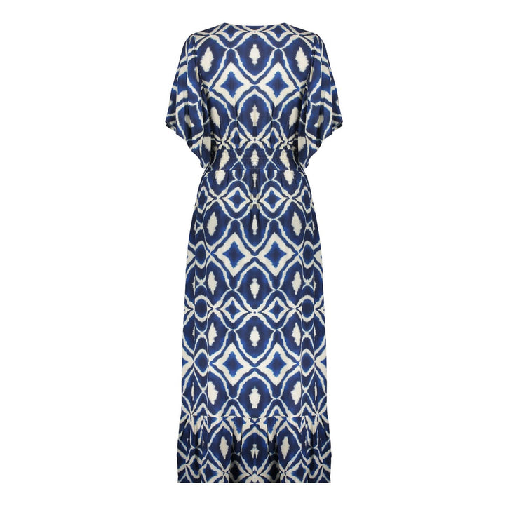 Geisha 67116-20 midi jurk blauw dessin – dames