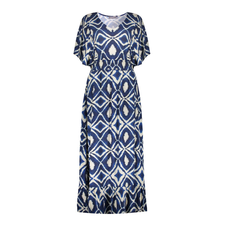 Geisha 67116-20 midi jurk blauw dessin – dames