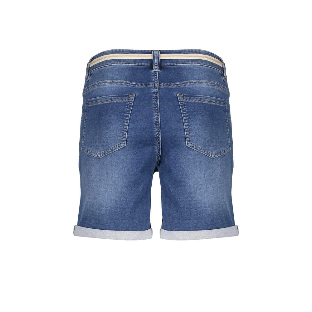 Geisha Frances short denim dames – blauw - Blue Denim