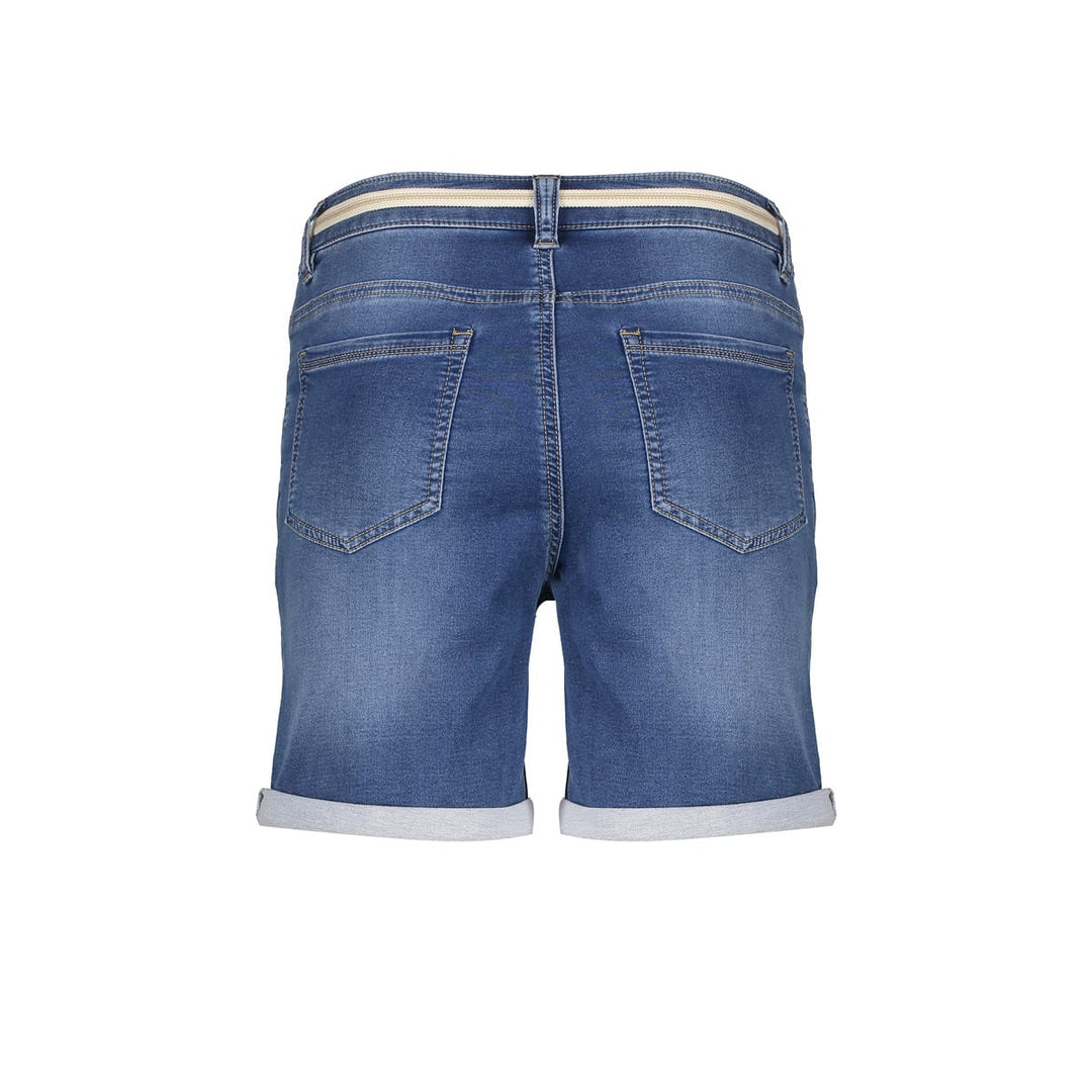 Geisha Frances short denim dames – blauw - Blue Denim