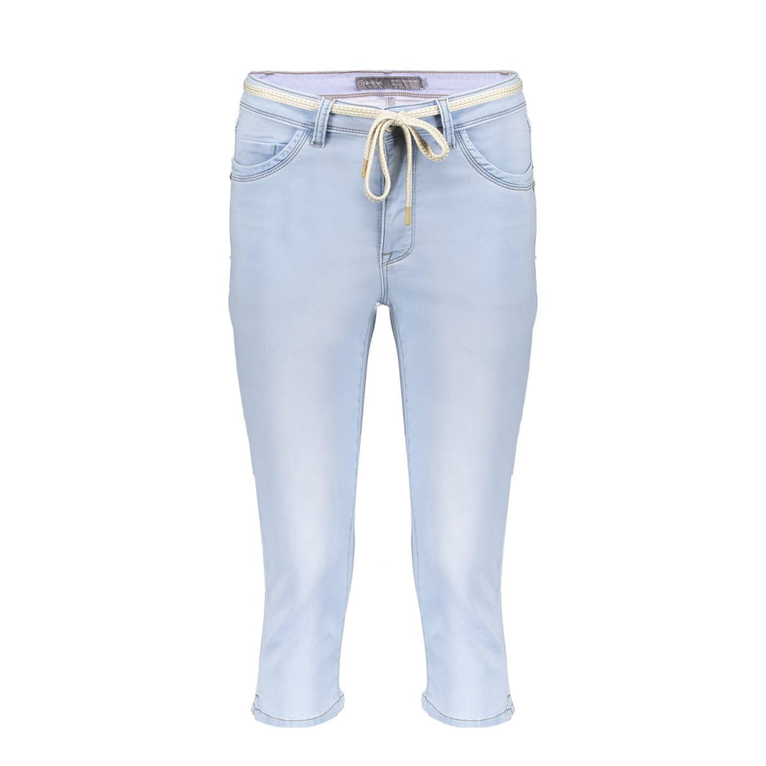 Geisha Emma capri denim dames - blue denim