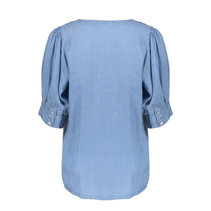 Geisha NIKITA top lyocell denim – dames - Blue Denim