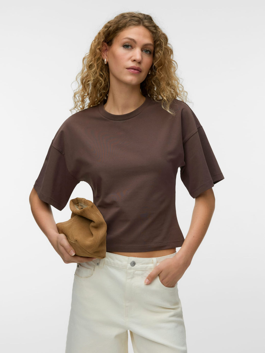 VERO MODA Kiara T-shirt bruin – dames