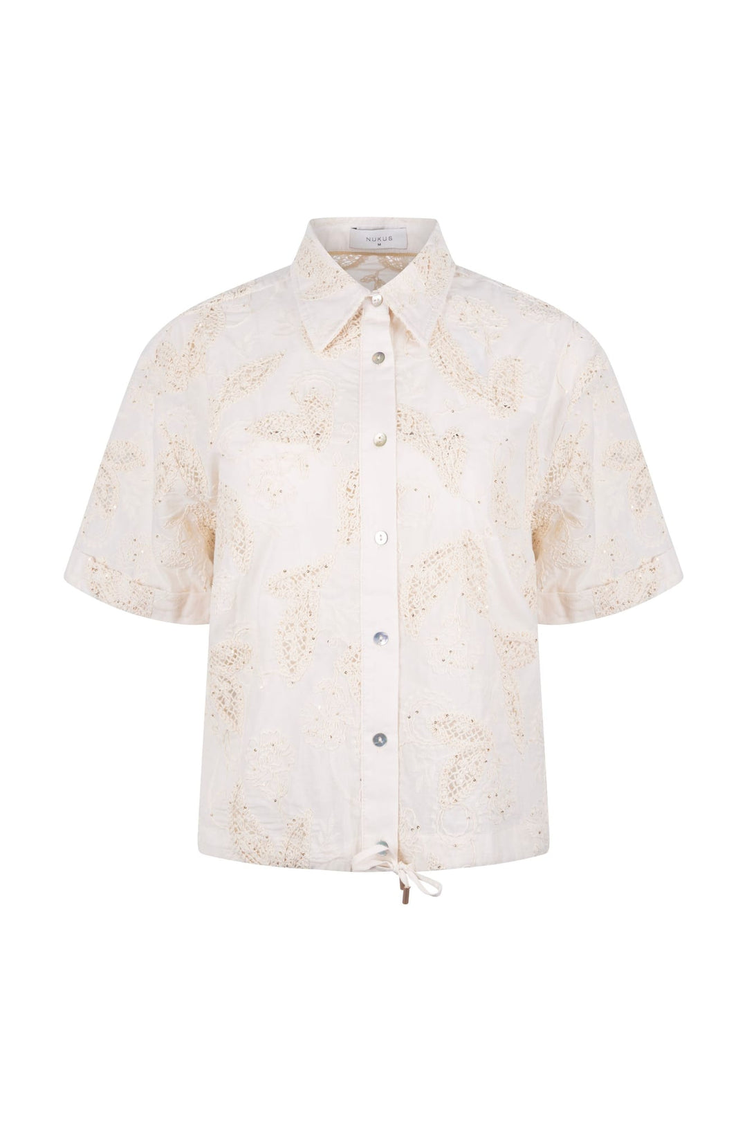 Nukus Leonora Blouse ecru dessin – dames