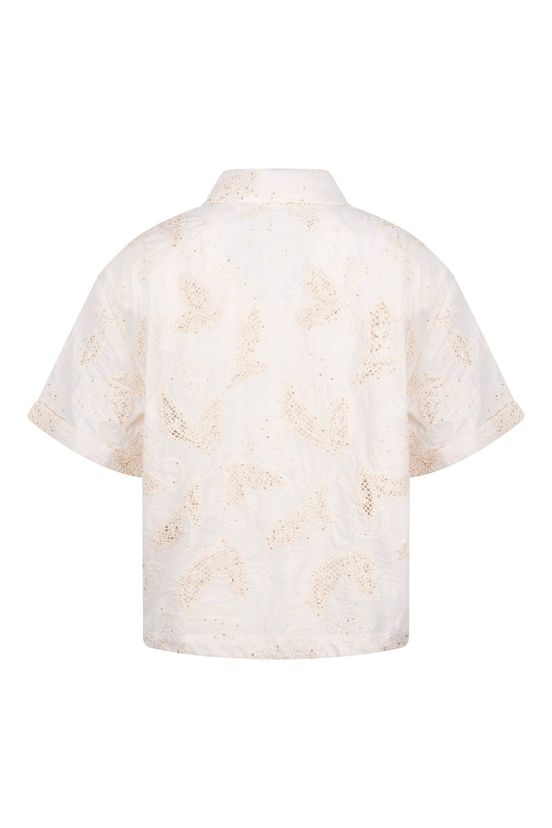 Nukus Leonora Blouse ecru dessin – dames