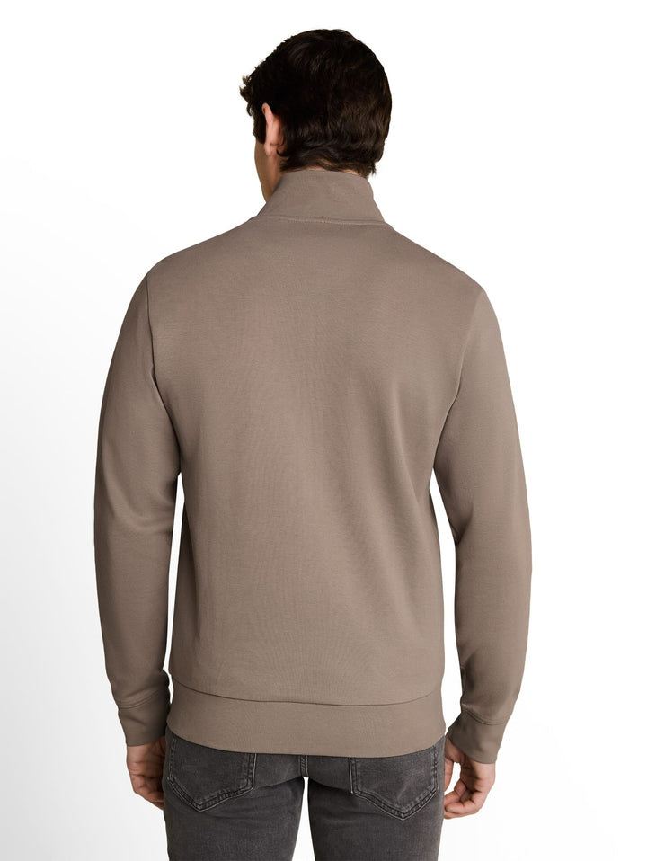 Tom Tailor sweatvest taupe – heren