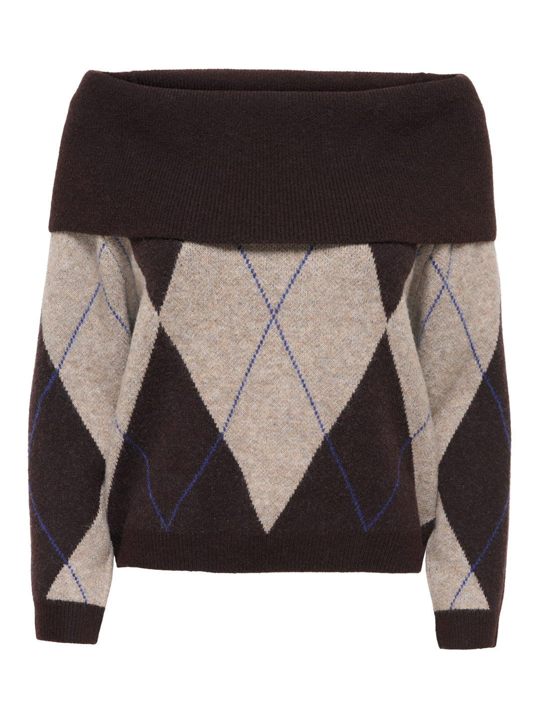 Only Alivia trui dames bruin dessin – trendy en comfortabel