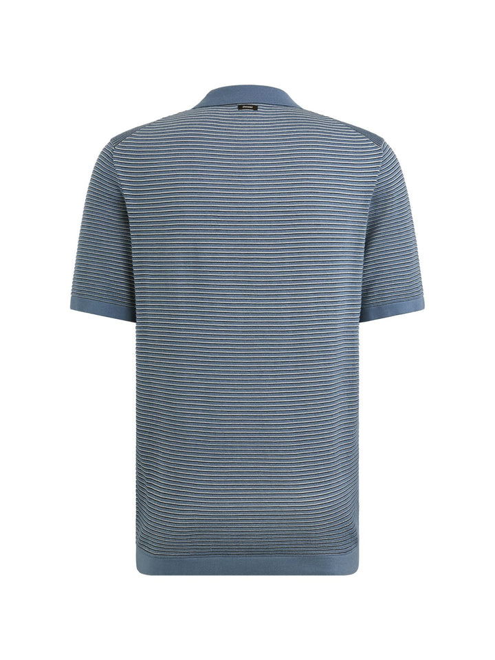 Vanguard polo k/m heren blauw dessin – VPSS2505887