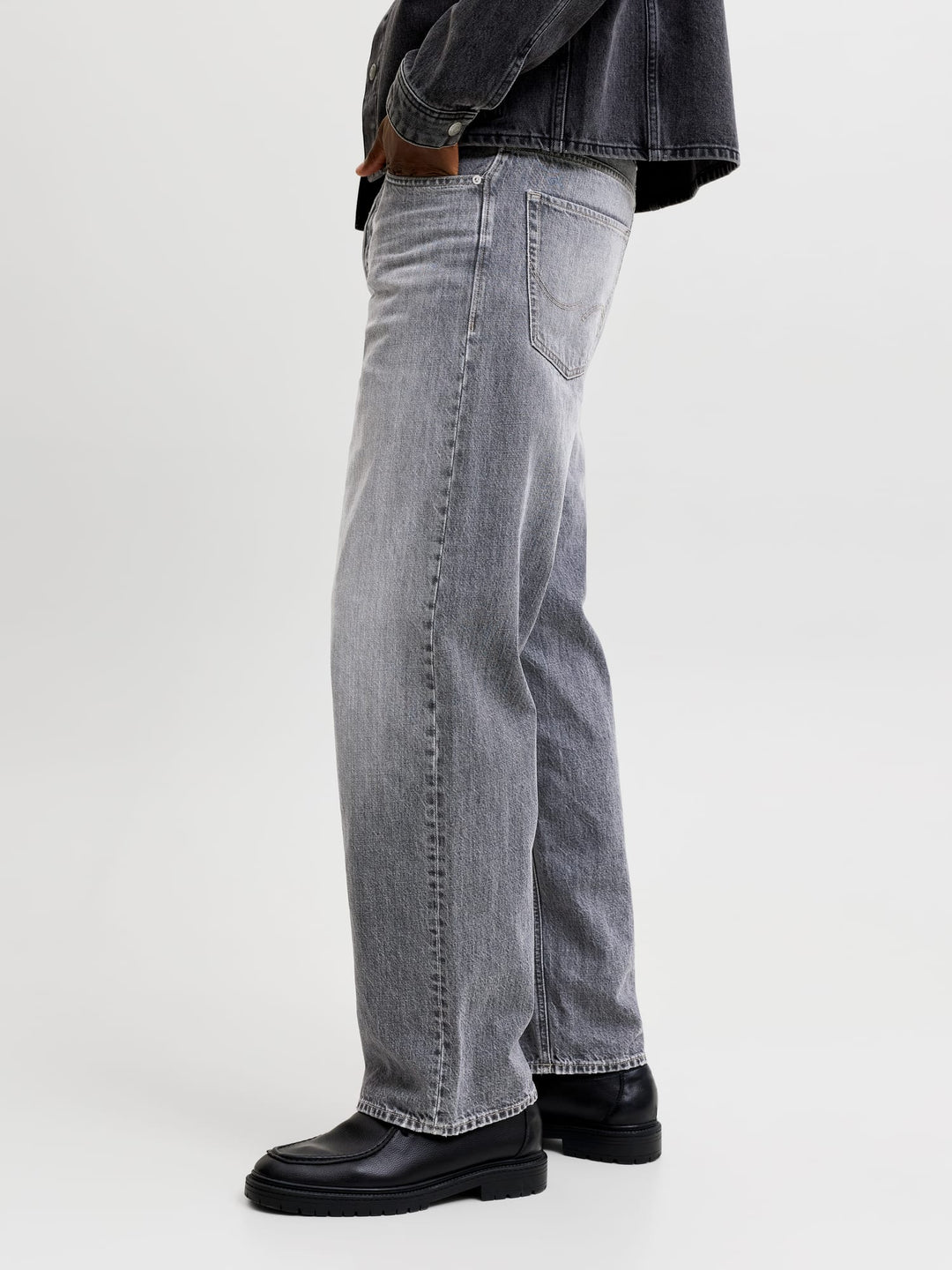 Jack &amp; Jones 12300804 Alex jeans low croth-baggy fit grey denim – heren - L34