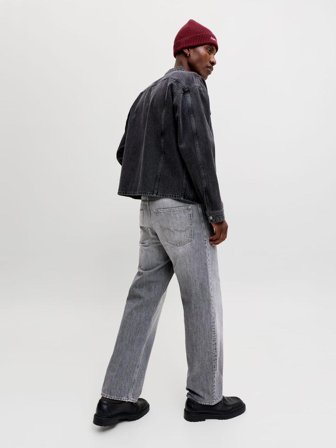 Jack &amp; Jones 12300804 Alex jeans low croth-baggy fit grey denim – heren - L34