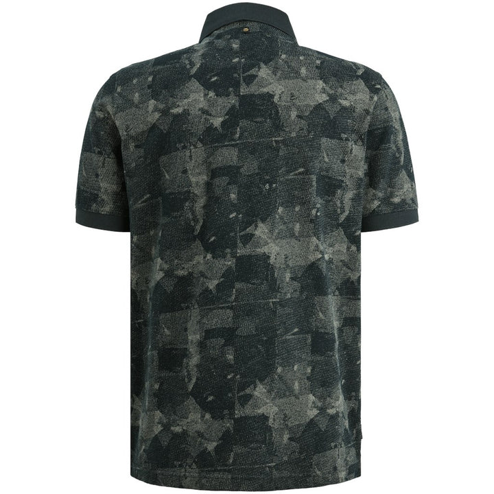 PME-Legend polo k/m grijs dessin – heren