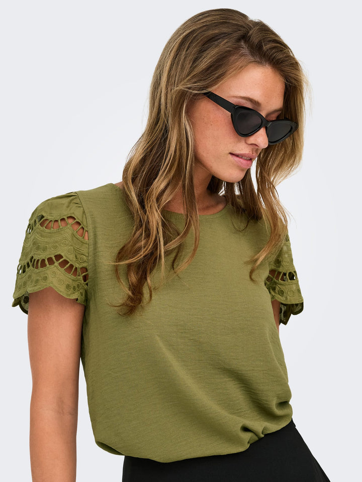 Jacqueline de Yong Hannah top groen – dames
